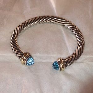 David Yurman Cable Classics Blue Topaz Bracelet